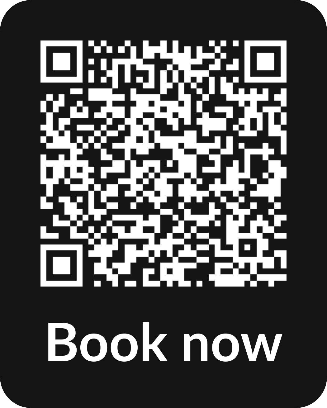 QR code for studio appointment